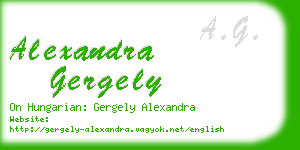 alexandra gergely business card